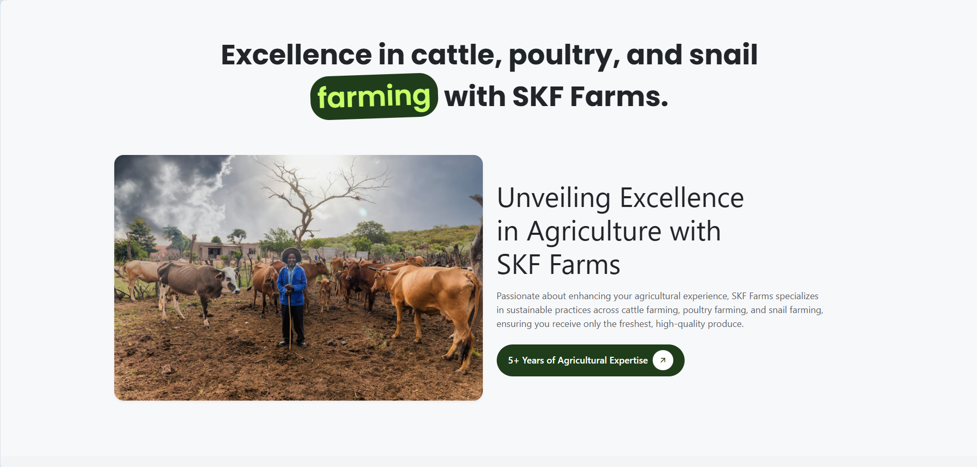 SKD Farms Website